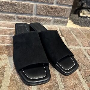 DONALD PLINER Clodie Slide Sandals Women's Black  Size 9M Suede #52